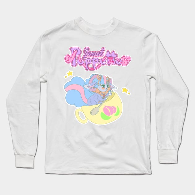 Jewel Poppettes 80s Retro Kawaii Girls Cartoon Anime Tee Long Sleeve T-Shirt by rookeryking